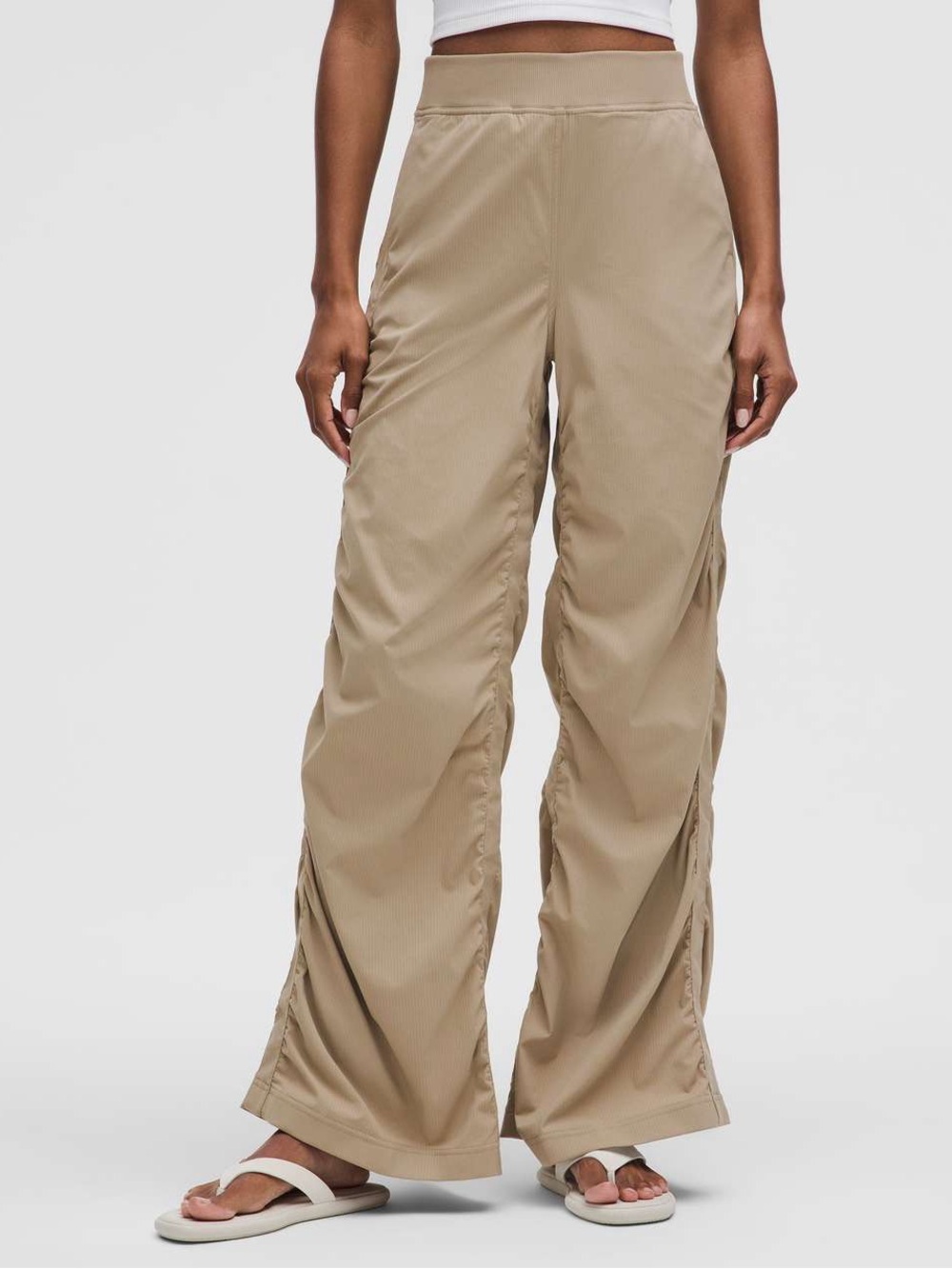 Lululemon Ruched High-Rise Wide-Leg Pant